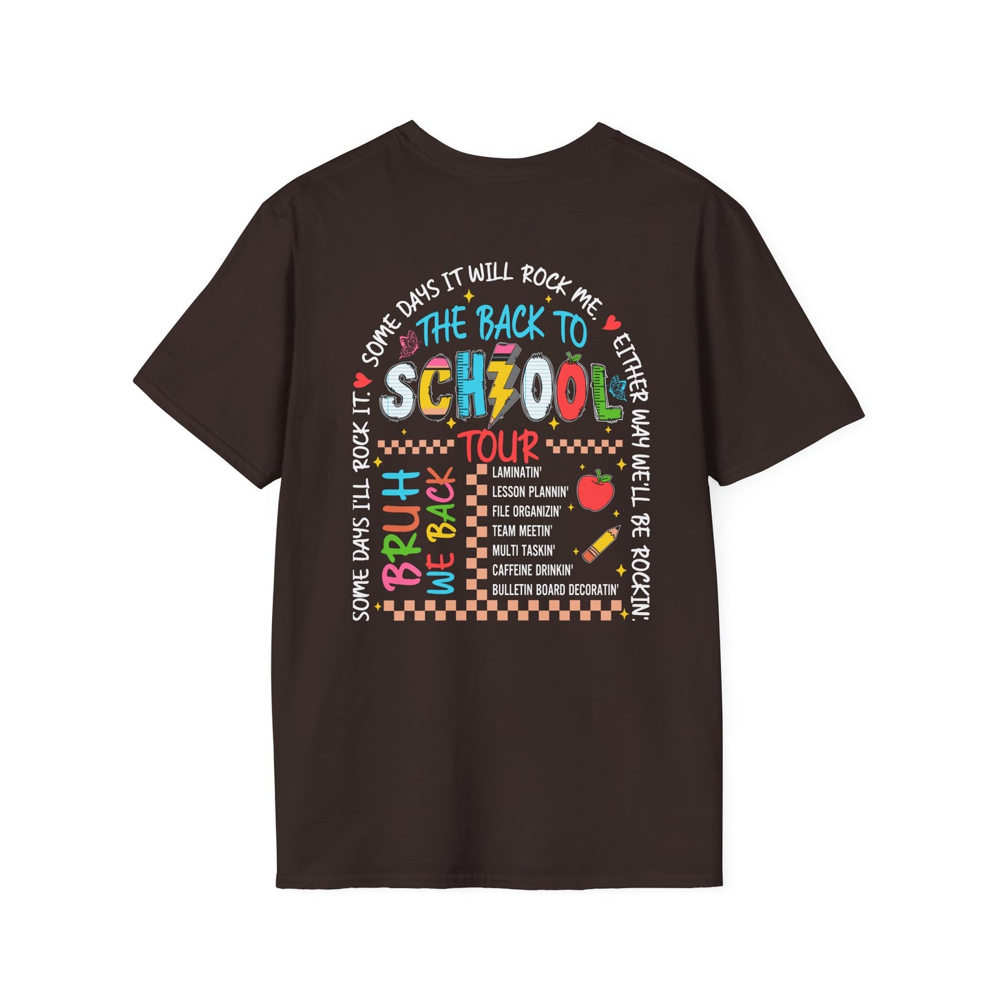 Back to School Tour T-Shirt – Fun Teacher Design with Motivational Vibes