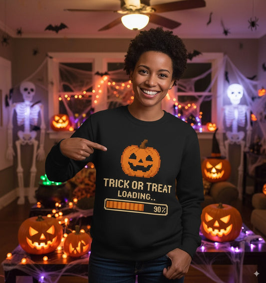 Let's first decode the obvious. "Trick or Treat": It's Halloween distilled to its very essence!