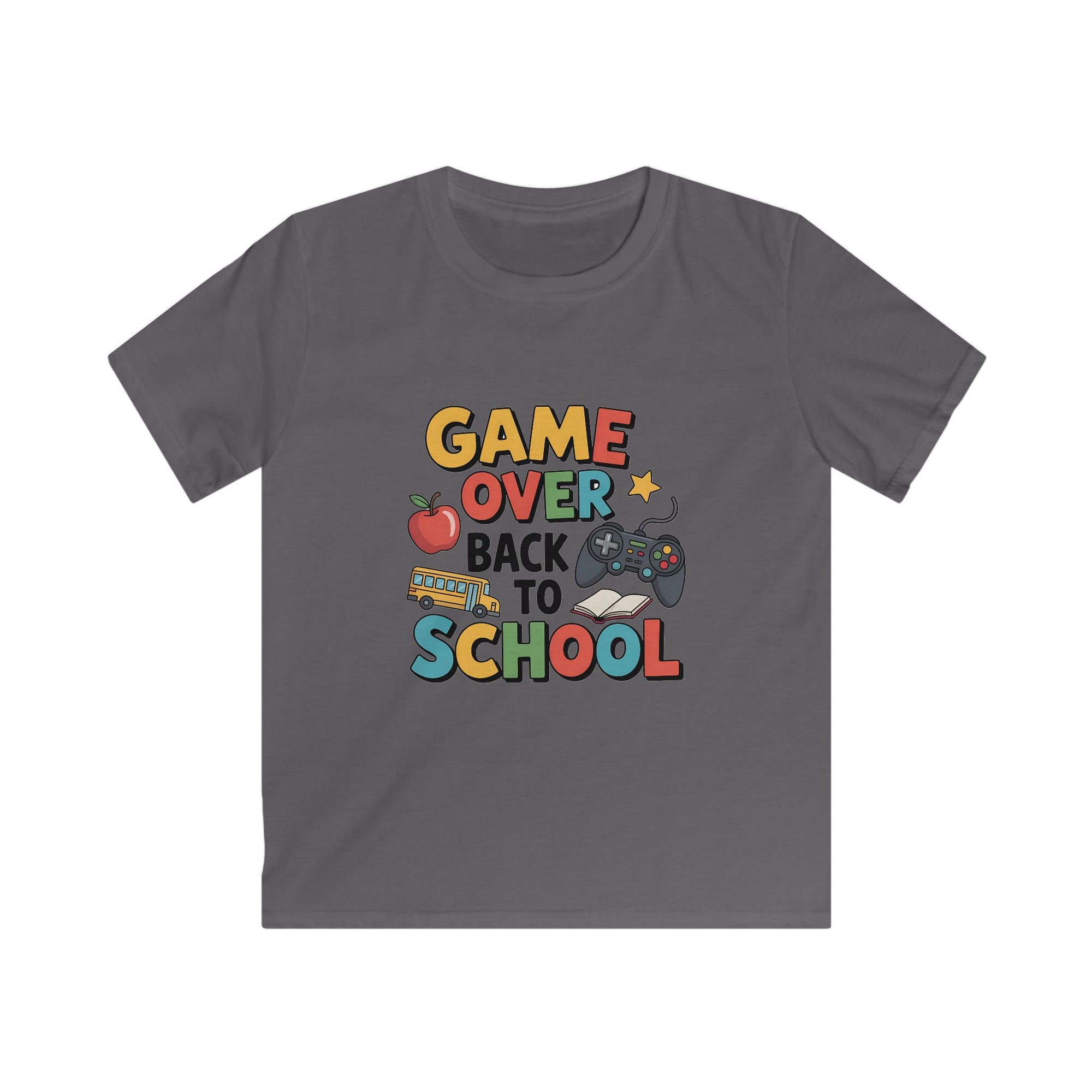 Back to School Gamer Tee for Kids, Fun School Shirt
