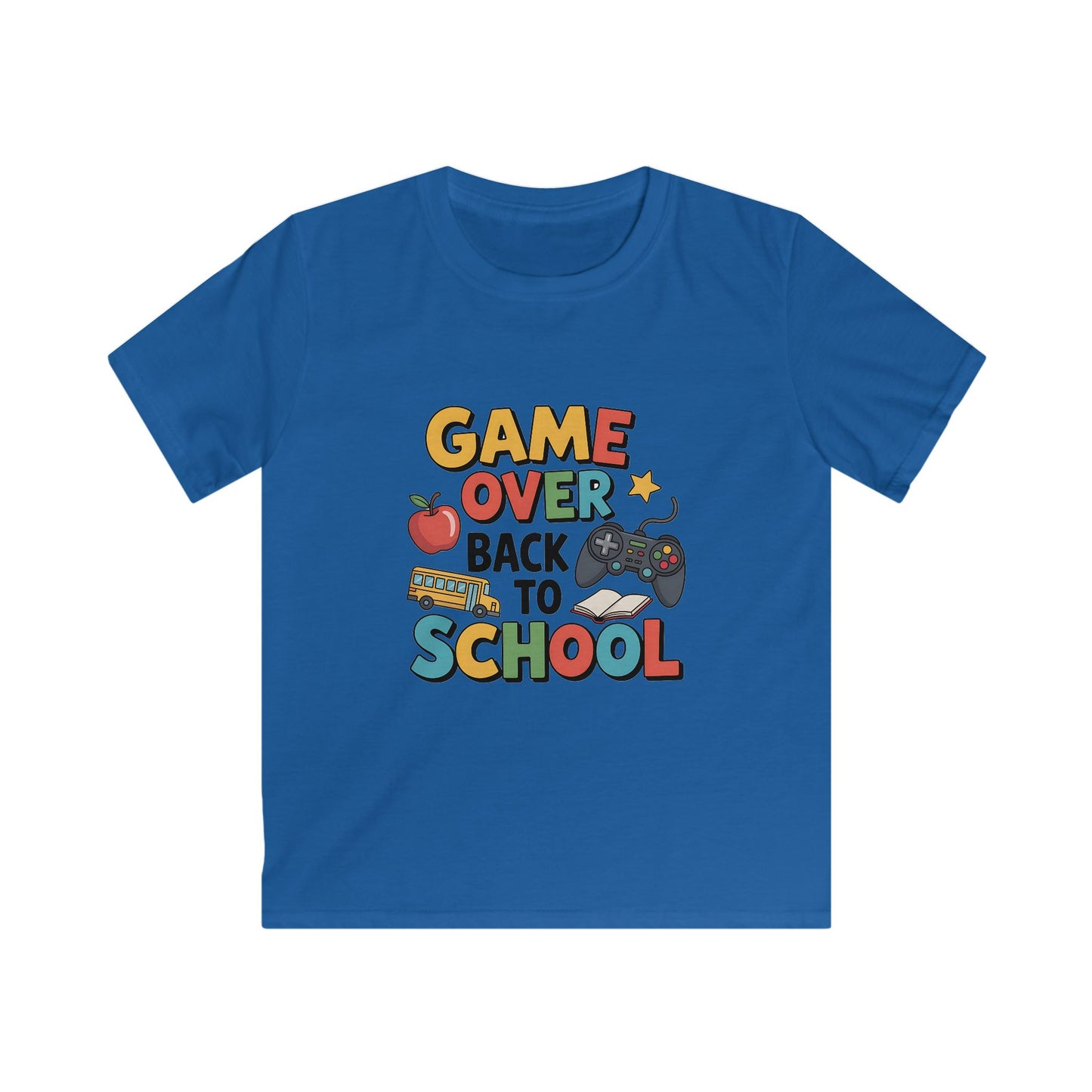 Back to School Gamer Tee for Kids, Fun School Shirt