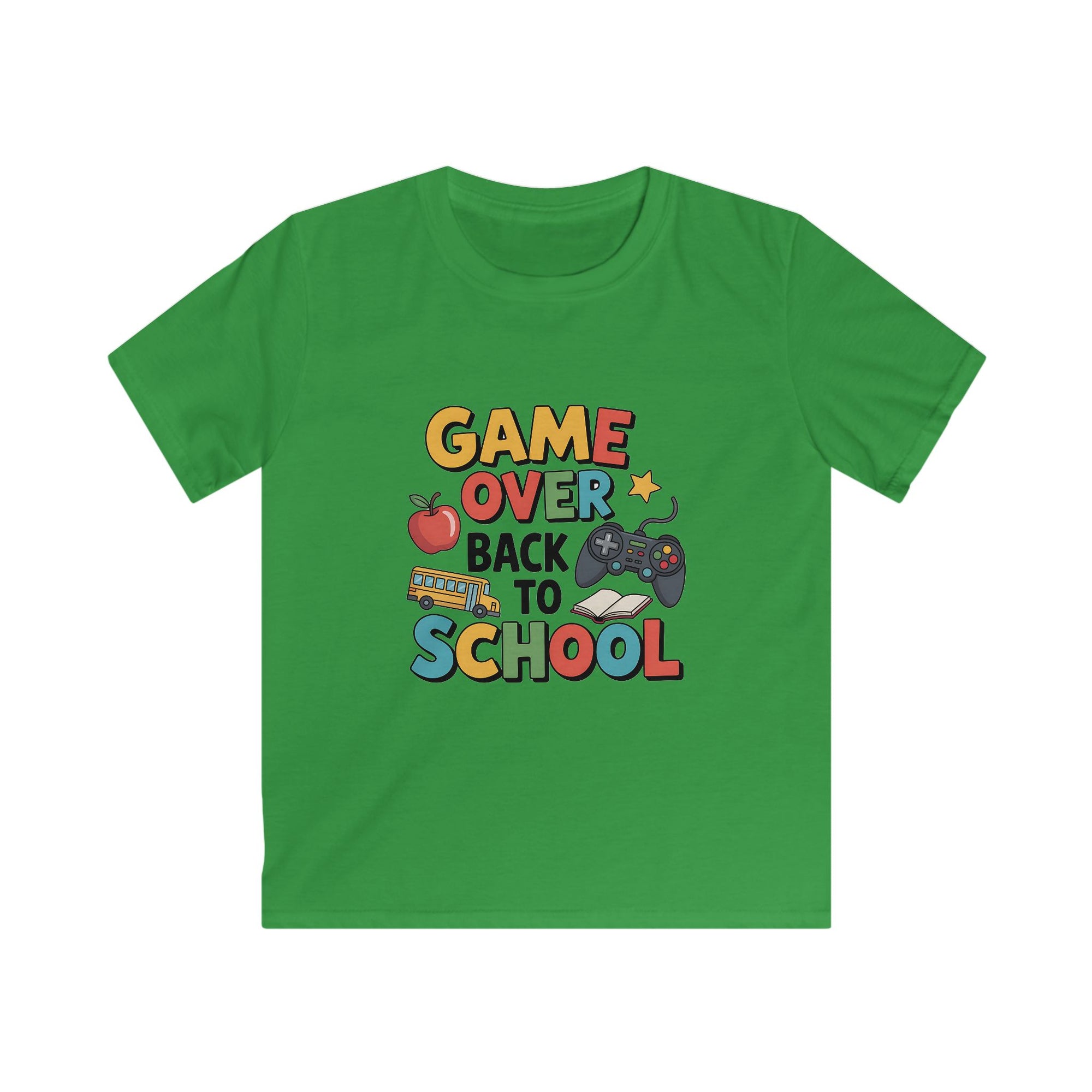 Back to School Gamer Tee for Kids, Fun School Shirt
