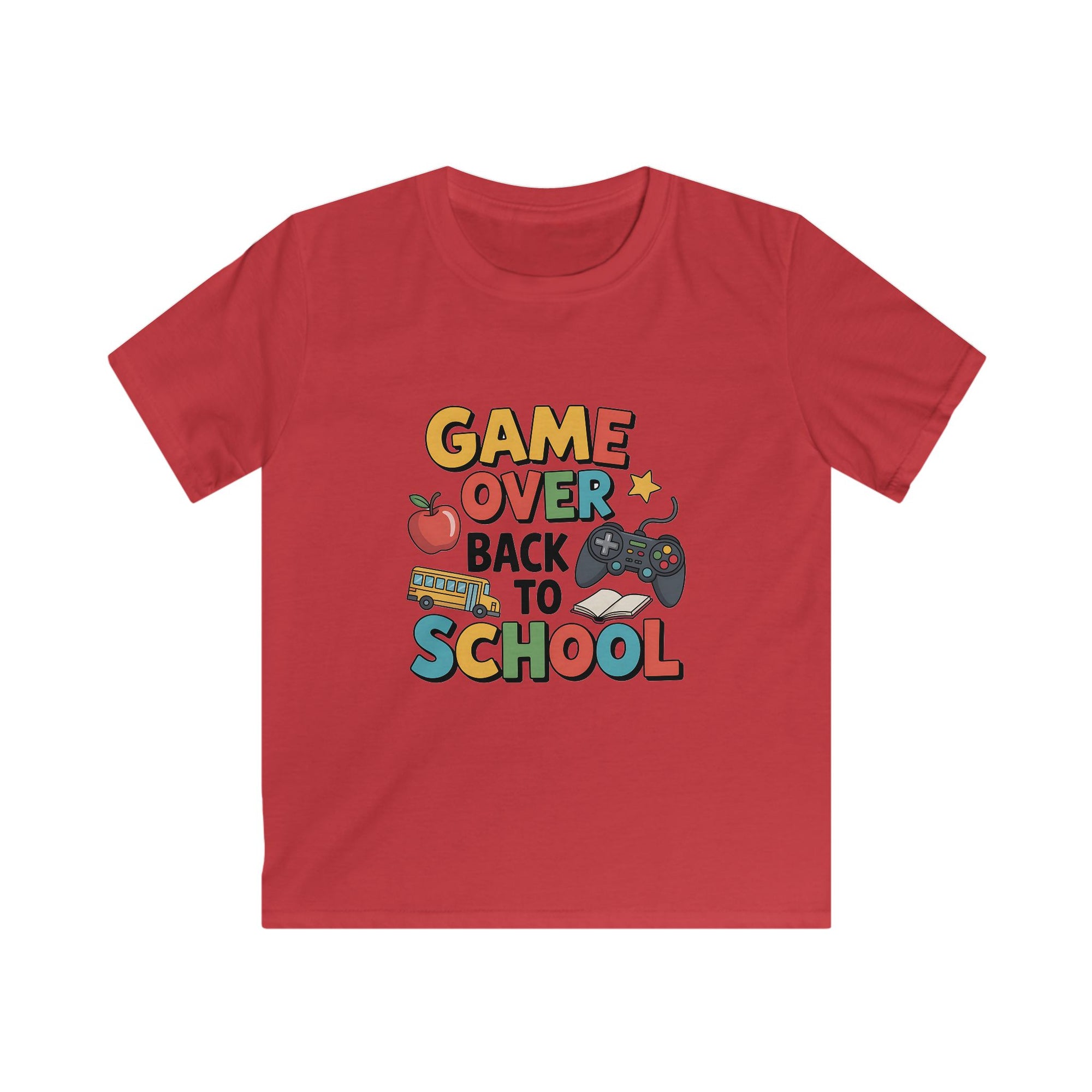 Back to School Gamer Tee for Kids, Fun School Shirt