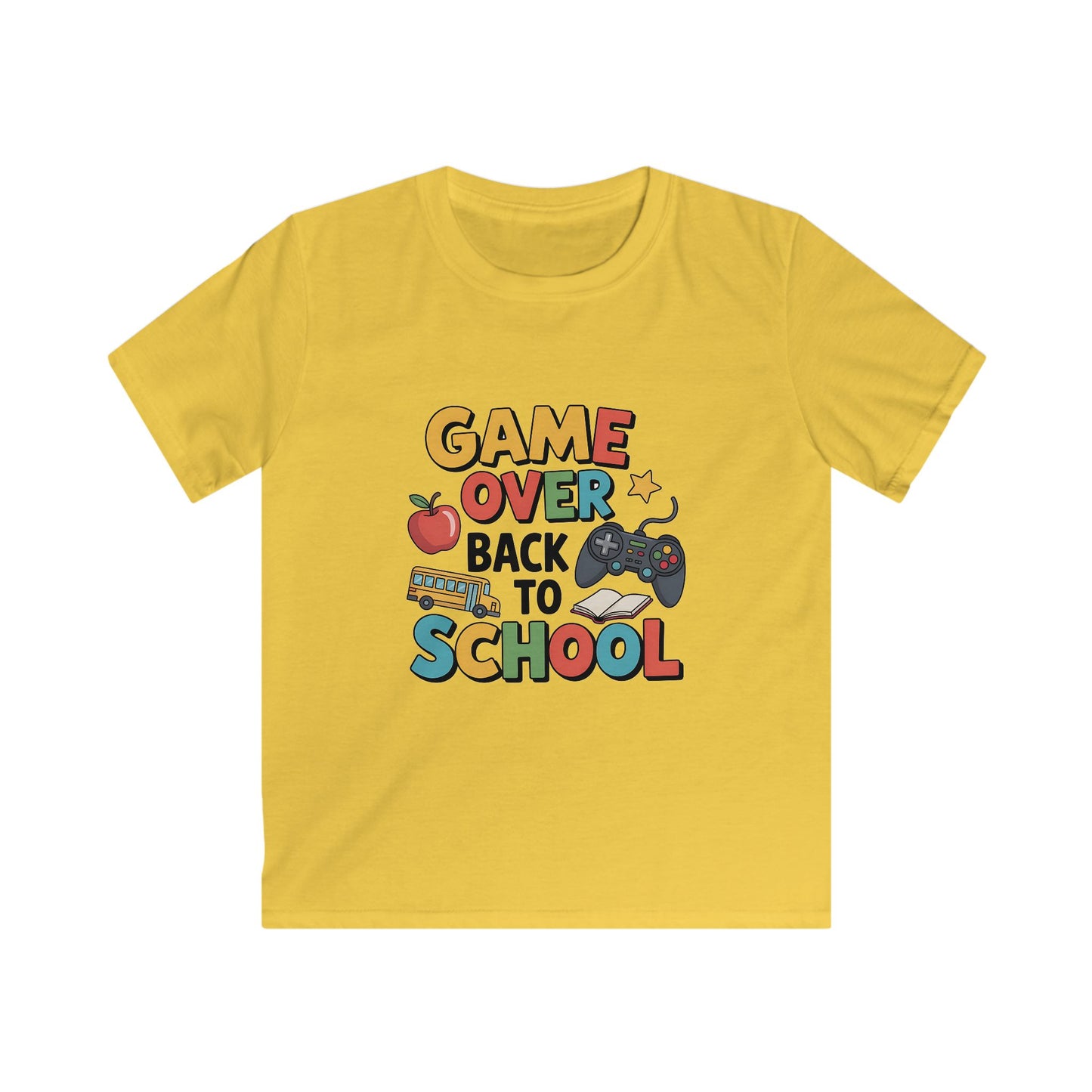 Back to School Gamer Tee for Kids, Fun School Shirt