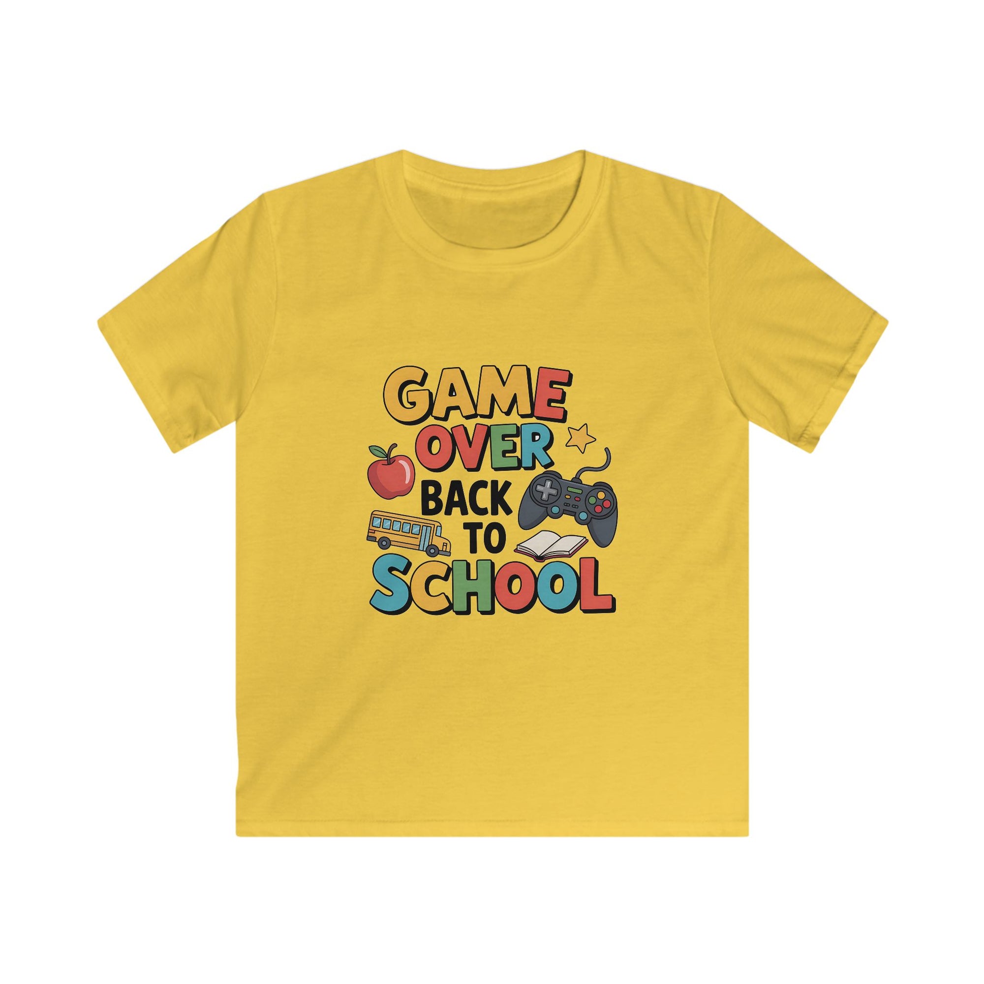 Back to School Gamer Tee for Kids, Fun School Shirt