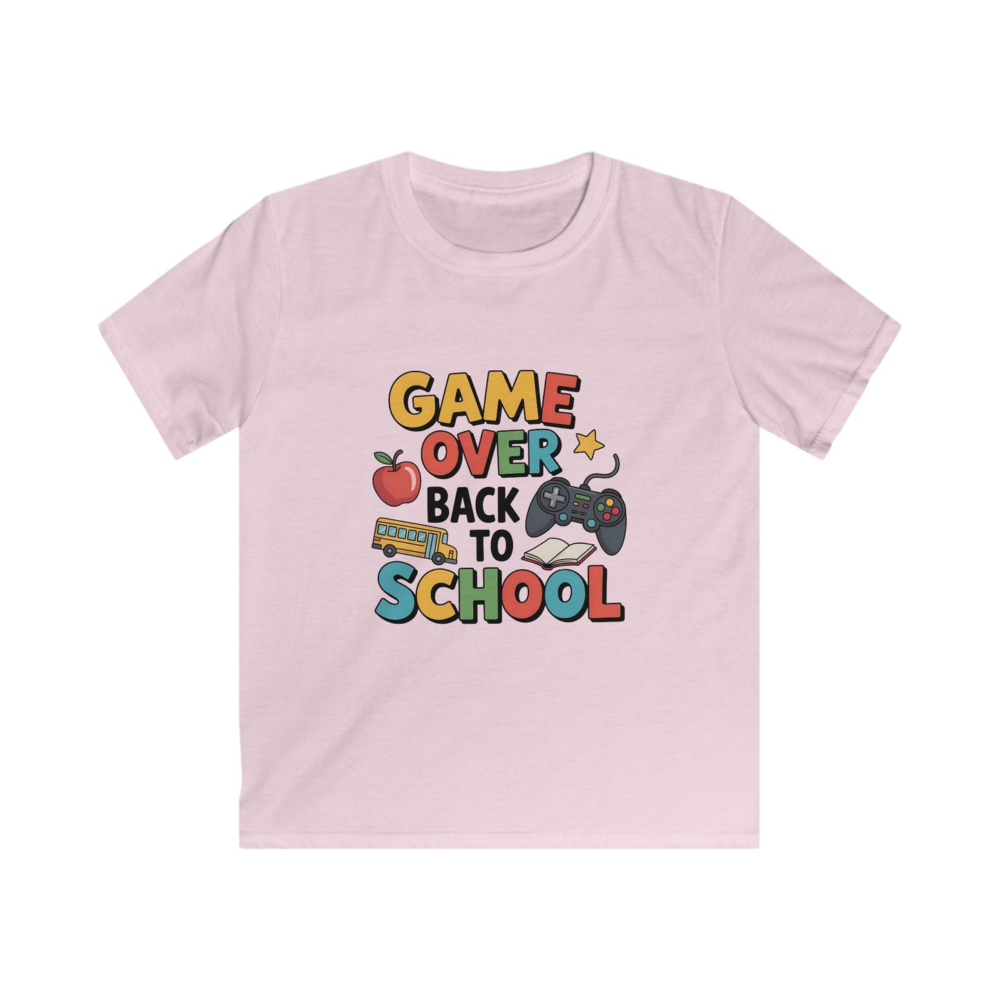 Back to School Gamer Tee for Kids, Fun School Shirt