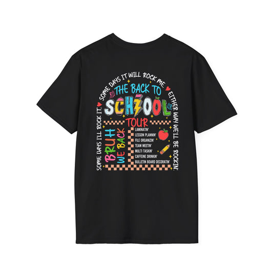 Back to School Tour T-Shirt – Fun Teacher Design with Motivational Vibes