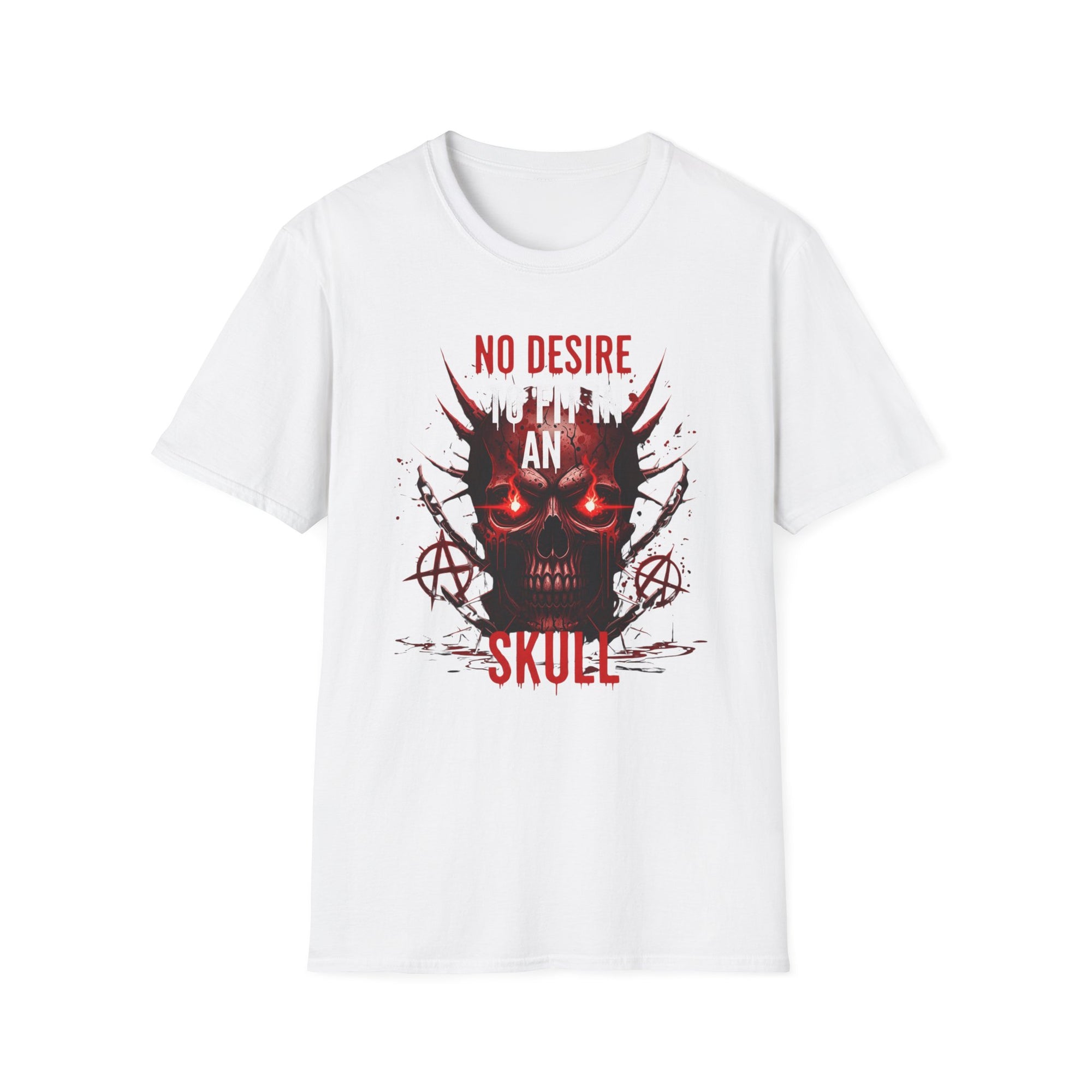 No desire to fit in skull, Gothic Skull T-Shirt
