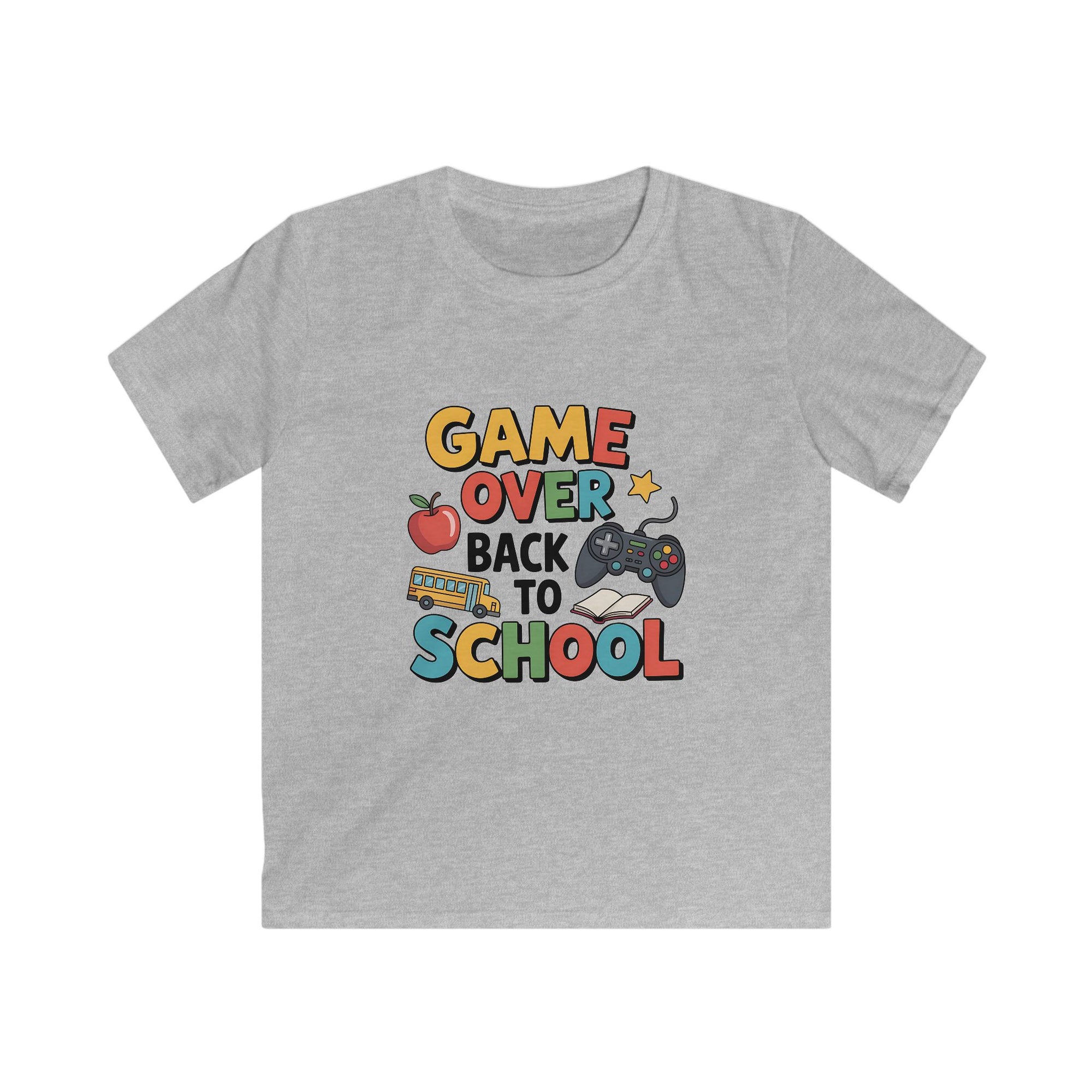 Back to School Gamer Tee for Kids, Fun School Shirt