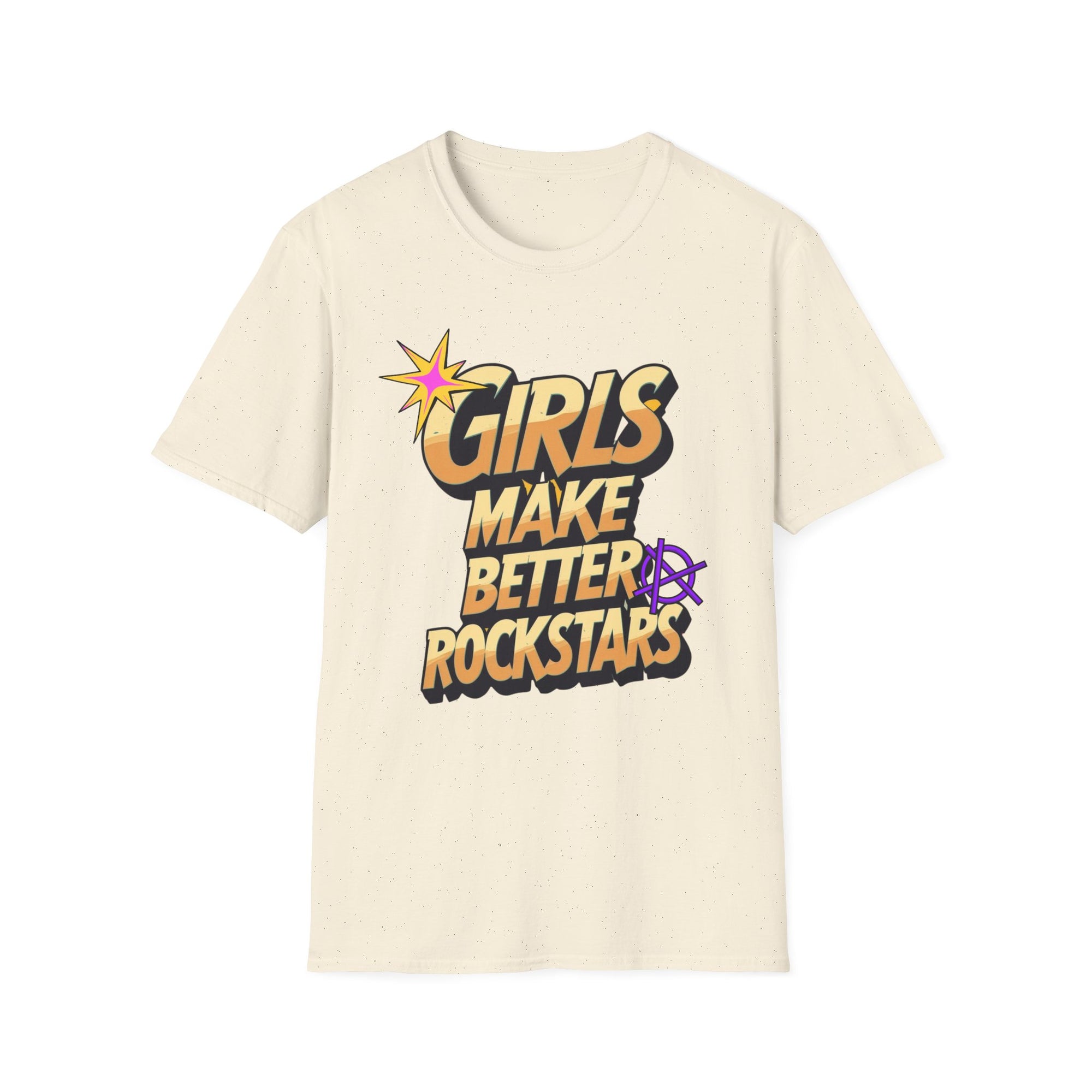 Girls Make Better Rockstars Unisex T-Shirt, Cool Graphic Tee