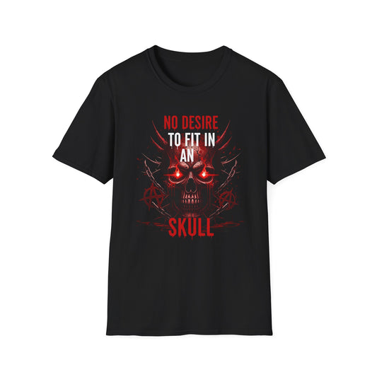 No desire to fit in skull, Gothic Skull T-Shirt