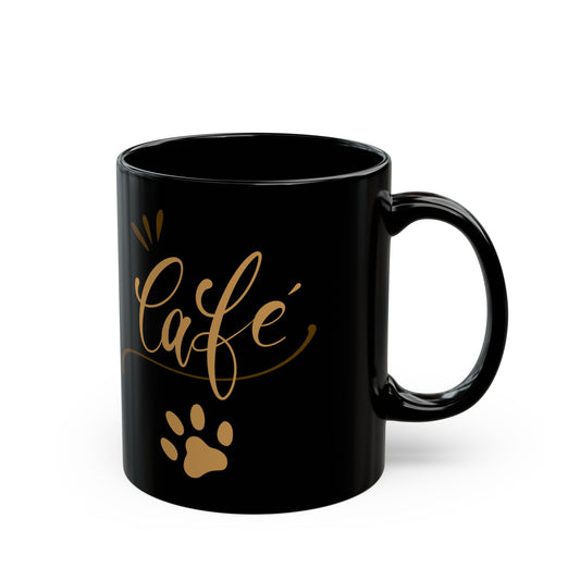 Cat coffee cute Black Mug