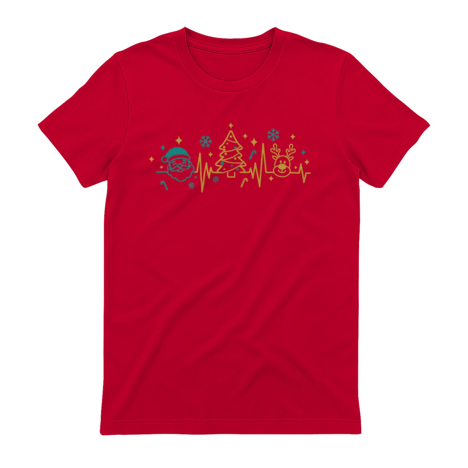 Optimized for "medical Christmas mug", "EKG holiday shirt", and "nurse festive gift" searches.