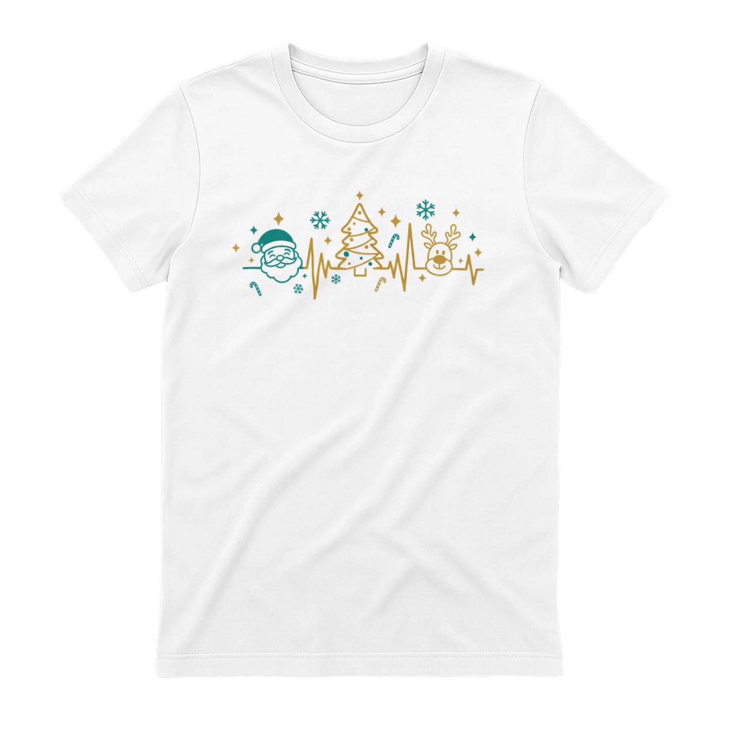 Optimized for "medical Christmas mug", "EKG holiday shirt", and "nurse festive gift" searches.